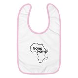 Going Home Embroidered Baby Bib