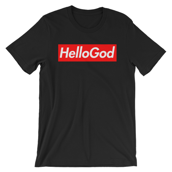 Hello God Short-Sleeve Unisex T-Shirt