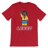 Leggo White Text Short-Sleeve Unisex T-Shirt