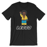 Leggo White Text Short-Sleeve Unisex T-Shirt