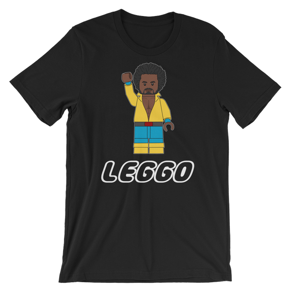 Leggo White Text Short-Sleeve Unisex T-Shirt