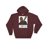 Negus White Text Hoodie