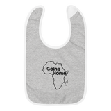 Going Home Embroidered Baby Bib