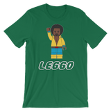 Leggo White Text Short-Sleeve Unisex T-Shirt