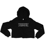 Fashionably Lauryn Hill Crop Hoodie
